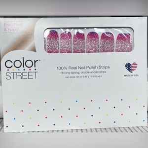 Color Street Nuclear Fuchsian glitter nail strips RETIRED